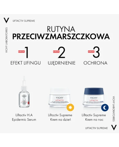 Vichy Liftactiv przeciwzmarszczkowy krem ujędrniający z kwasem hialuronowym na noc 50 ml