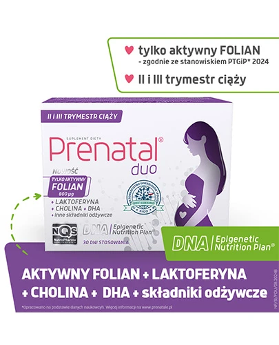 Prenatal duo, 30 kapsułek twardych + 60 kapsułek żelowych      