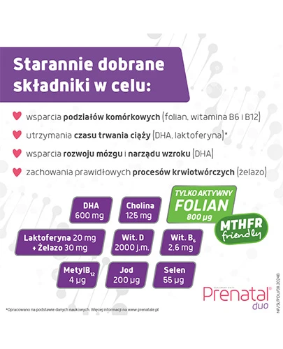 Prenatal duo, 30 kapsułek twardych + 60 kapsułek żelowych      