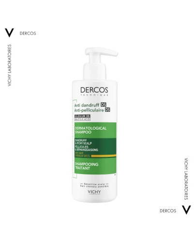 Vichy Dercos szampon przeciwłupieżowy do włosów suchych 390 ml