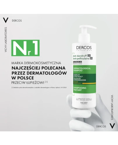 Vichy Dercos szampon przeciwłupieżowy do włosów suchych 390 ml