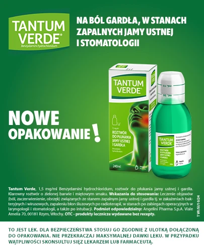 Tantum Verde 1,5 mg/ml roztwór do płukania jamy ustnej 240 ml       