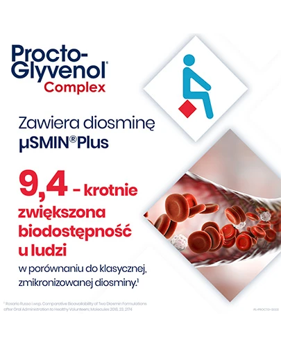 Procto-Glyvenol Complex 300mg na hemoroidy 30 tabletek