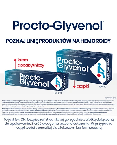 Procto-Glyvenol Complex 300mg na hemoroidy 30 tabletek