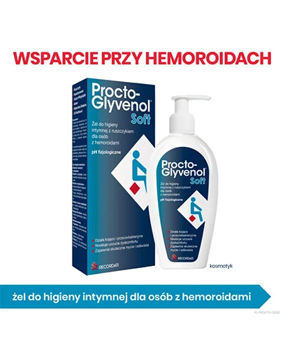 Procto-Glyvenol Soft żel do higieny intymnej dla osób z hemoroidami 180 ml