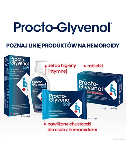 Procto-Glyvenol Soft żel do higieny intymnej dla osób z hemoroidami 180 ml