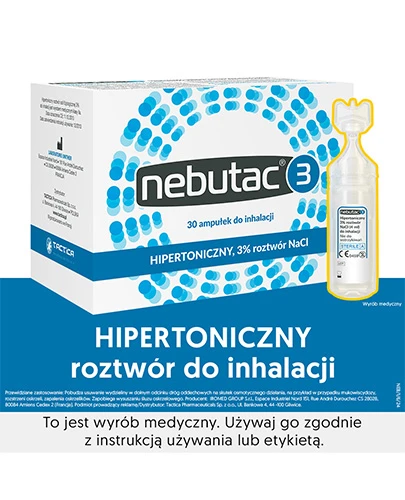 Nebutac 3 hipertoniczny 3% roztwór NaCl do inhalacji 30x 4 ml
