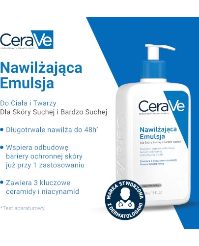 CeraVe nawilżająca emulsja dla skóry suchej i bardzo suchej 236 ml