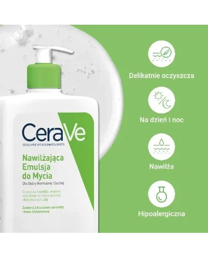 CeraVe nawilżająca emulsja do mycia dla skóry normalnej i suchej 236 ml