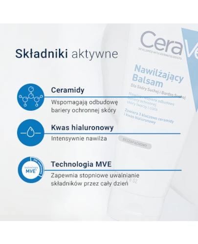 CeraVe nawilżający balsam dla skóry suchej i bardzo suchej 177 ml