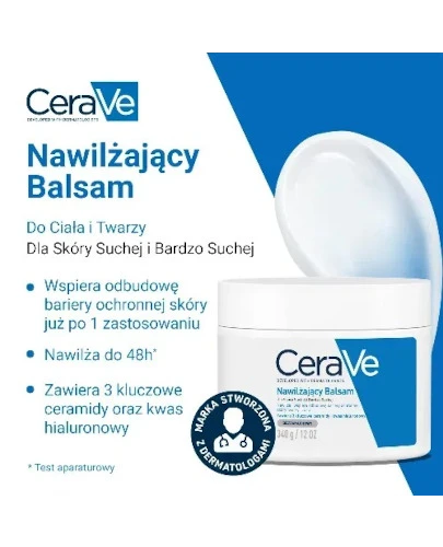 CeraVe nawilżający balsam dla skóry suchej i bardzo suchej 340 g