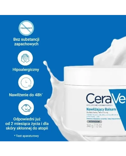 CeraVe nawilżający balsam dla skóry suchej i bardzo suchej 340 g