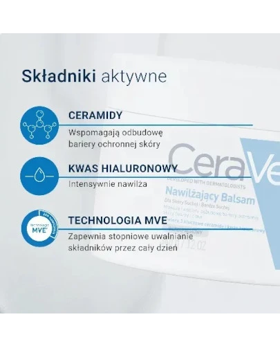 CeraVe nawilżający balsam dla skóry suchej i bardzo suchej 340 g