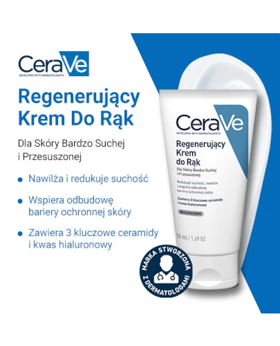 CeraVe regenerujący Krem do rąk dla skóry bardzo suchej i przesuszonej 50 ml