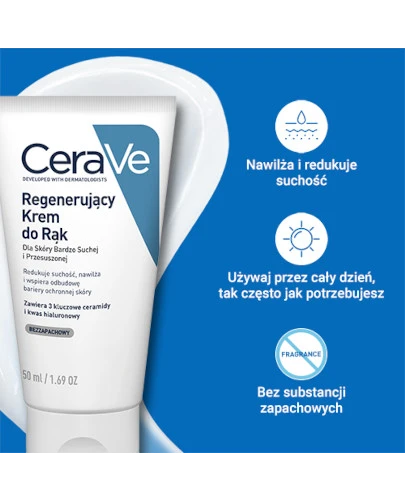 CeraVe regenerujący Krem do rąk dla skóry bardzo suchej i przesuszonej 50 ml