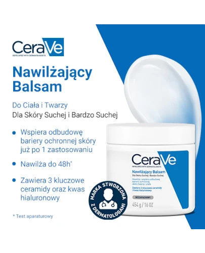 CeraVe nawilżający balsam dla skóry suchej i bardzo suchej 454 g