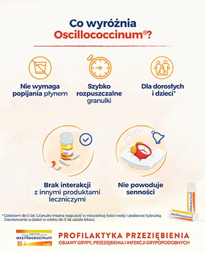 Oscillococcinum granulki 30 dawek