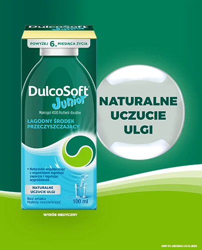 DulcoSoft Junior Makrogol 4000 na zaparcia 100 ml