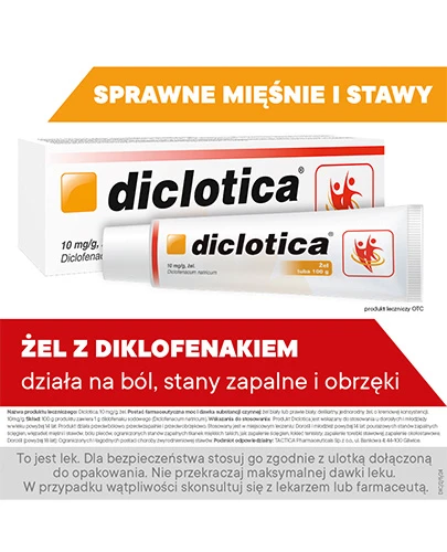 Diclotica 10mg/g żel 100 g