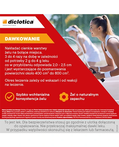 Diclotica 10mg/g żel 100 g