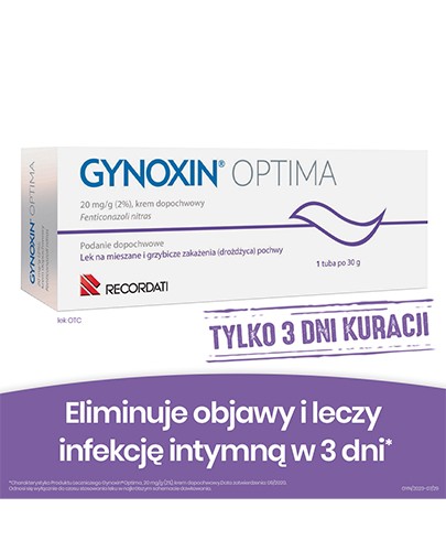 Gynoxin Optima 2% krem dopochwowy 30 g