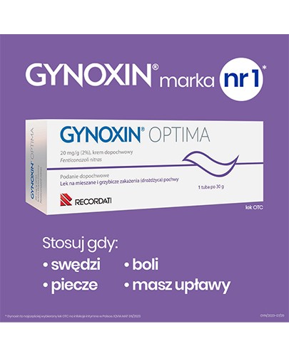 Gynoxin Optima 2% krem dopochwowy 30 g