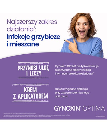 Gynoxin Optima 2% krem dopochwowy 30 g