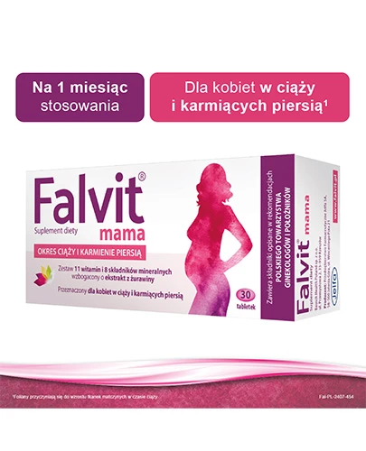 Falvit Mama witaminy dla kobiet w ciąży 30 tabletek