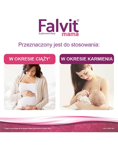 Falvit Mama witaminy dla kobiet w ciąży 30 tabletek