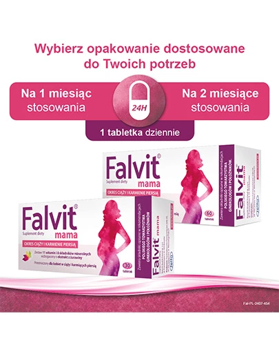 Falvit Mama witaminy dla kobiet w ciąży 30 tabletek