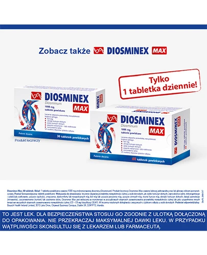 Diosminex 500 mg 60 tabletek