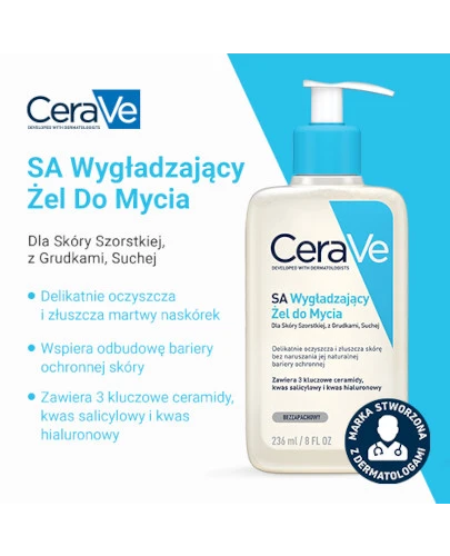 CeraVe SA wygładzający żel do mycia 236 ml