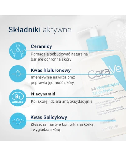 CeraVe SA wygładzający żel do mycia 236 ml