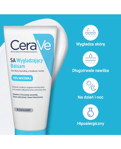 CeraVe SA wygładzający balsam dla skóry szorstkiej z grudkami suchej 177 ml