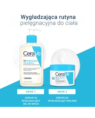 CeraVe SA wygładzający balsam dla skóry szorstkiej z grudkami suchej 340 g