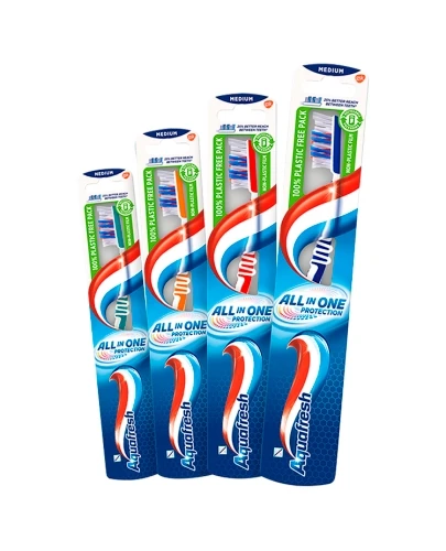 Aquafresh All In One Protection szczoteczka do zębów medium 1 sztuka