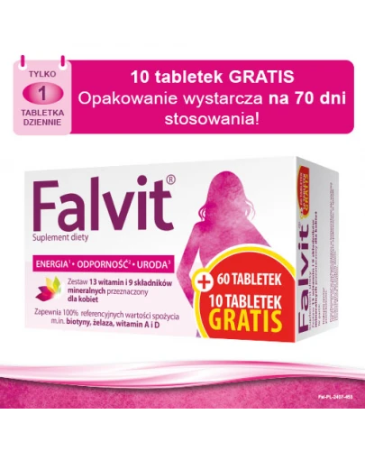 Falvit zestaw witamin dla kobiet 70 tabletek