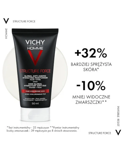 Vichy Homme Structure Force przeciwzmarszczkowy krem wzmacniający 50 ml