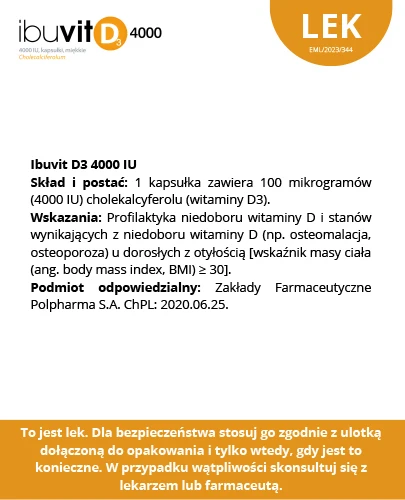 Ibuvit D3 4000 IU 30 kapsułek