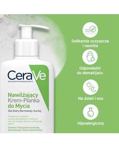 CeraVe nawilżający krem-pianka do mycia 236 ml