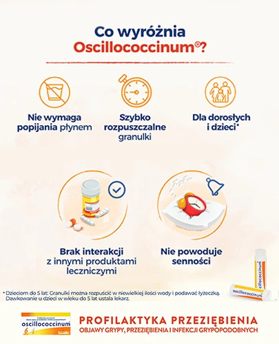 Oscillococcinum granulki 6 dawek 