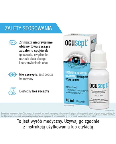 Ocusept krople do oczu 10 ml