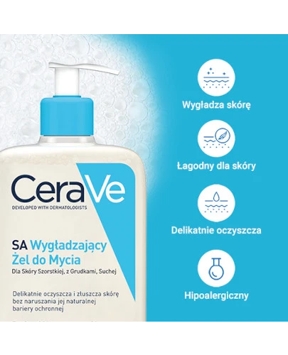 CeraVe SA wygładzający żel do mycia 473 ml