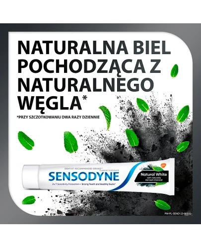 Sensodyne Natural White pasta do zębów z węglem aktywnym 75 ml