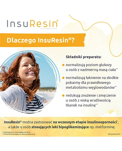 InsuResin 30 saszetek o smaku cytrynowym + 60 kapsułek