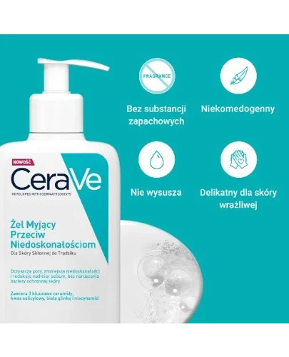 CeraVe żel myjący przeciw niedoskonałościom 236 ml