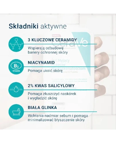 CeraVe żel myjący przeciw niedoskonałościom 236 ml