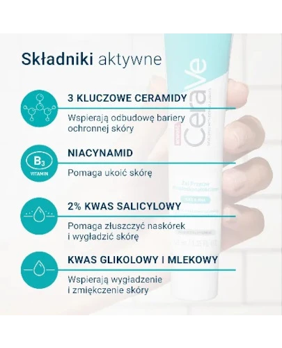 CeraVe żel przeciw niedoskonałościom 40 ml