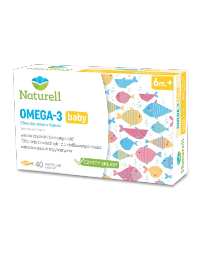 Naturell Omega-3 baby 40 kapsułek twist-off