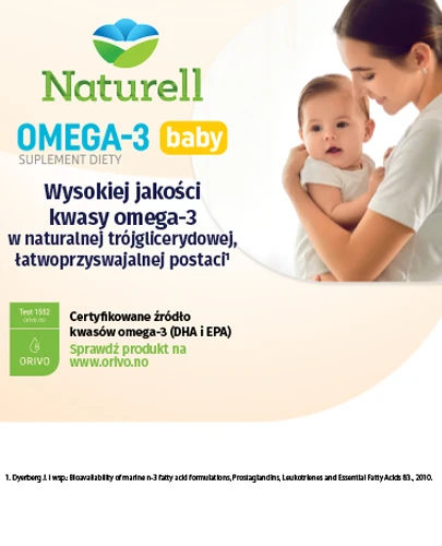 Naturell Omega-3 baby 40 kapsułek twist-off